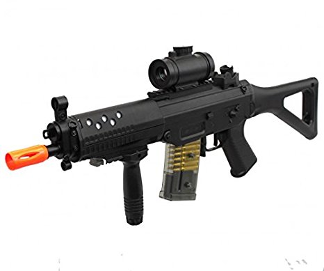 double eagle m82p full & semi automatic airsoft assault rifle laser sig 552(Airsoft Gun)