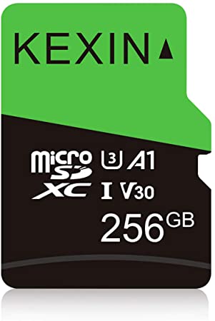 KEXIN 256 GB Micro SD Card Micro SDXC UHS-I Memory Card Class 10 TF Card High Speed Micro SD Card, C10, U3, V30, A1