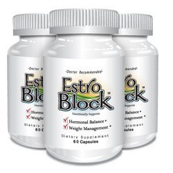 Estroblock - 180 Capsules total - Natural Anti-Estrogen Aromatase Inhibitor Estrogen Blocker (3 bottles)