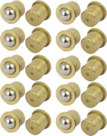 uxcell Household Cabinet Door 8mm Dia Brass Ball Catches Latch Catcher 20pcs