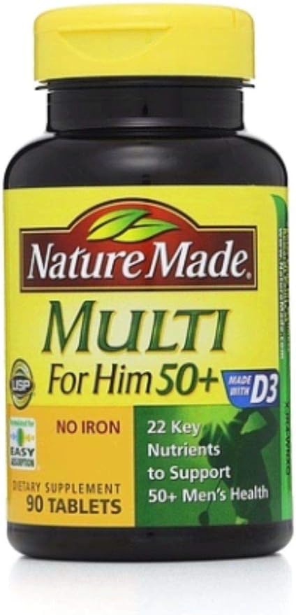 Nature Made Multi For Him 50  - 90Tablets, Pack of 4
