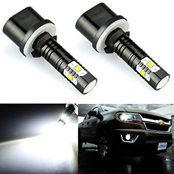 JDM ASTAR Extremely Bright Max 30W High Power 880 890 892 LED Bulbs for DRL or Fog Lights, Xenon White