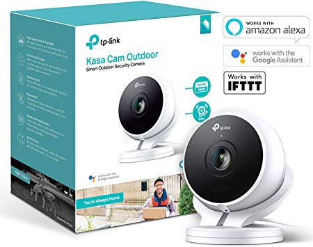 TP-Link Security Camera, Outdoor CCTV, Weatherproof, No Hub Required, Works with Alexa(Echo Spot/Show and Fire TV), Google Home Hub and IFTTT, 1080p, Built-in Siren with Night Vision, 2-way Audio