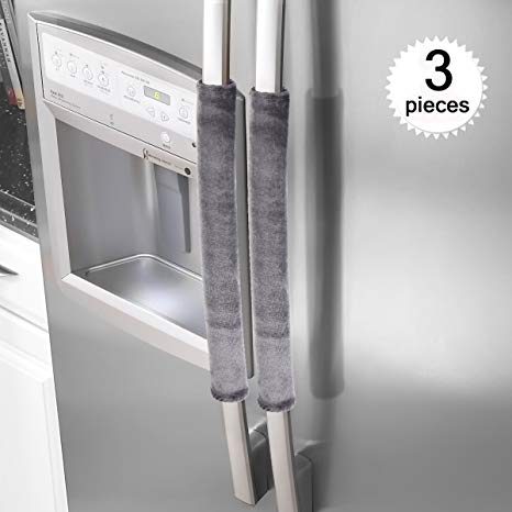 Comforfeel Refrigerator Door Kitchen Appliance Handle Covers, Keep Your Kitchen Appliance Handle Clean (Gray)