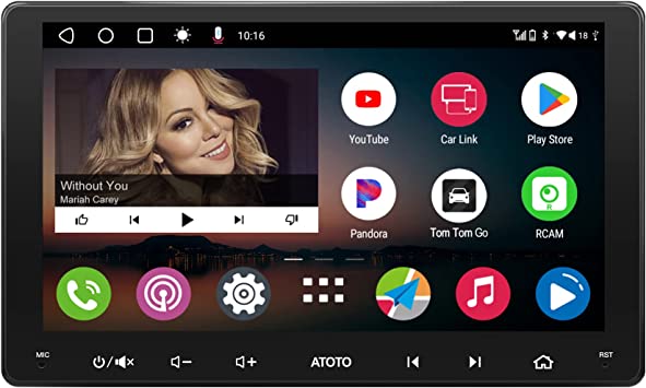 [9inch] ATOTO A6 PF Double-DIN Android Car Stereo, Wireless CarPlay & Android Auto, Dual Bluetooth, WiFi/BT/USB Tethering Internet, HD Live Rearview, GPS Navigation/DSP, 2G 32GB, A6G209PF