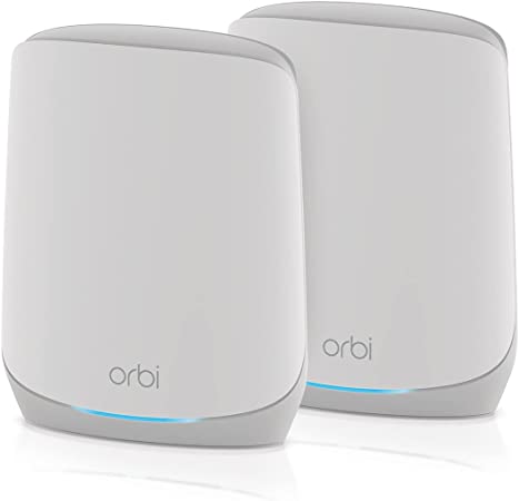 NETGEAR Orbi 6 Mesh Triband WiFi System (RBK762S) - Router with 1 Satellite Extender, WiFi 6 AX5400 up to 5.4 Gbps | Coverage up to 5,000sq ft and up to 75 devices