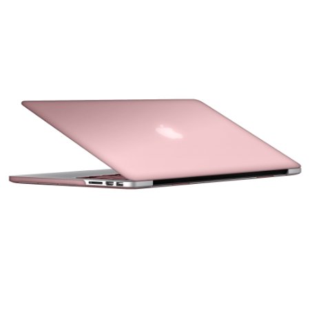 MacBook-Pro-13-inch-Retina-Case, RiverPanda Lightweight Ultra Slim Metallic Coated Hard Case Cover for Macbook Retina 13 (A1425/A1502) - Rose Gold