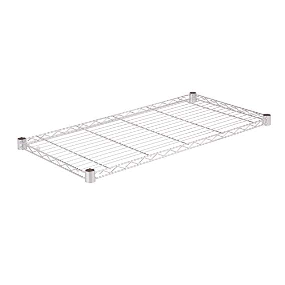 Honey-Can-Do SHF350C1836 Steel Wire Shelf for Urban Shelving Units, 350lbs Capacity, Chrome, 18Lx36W