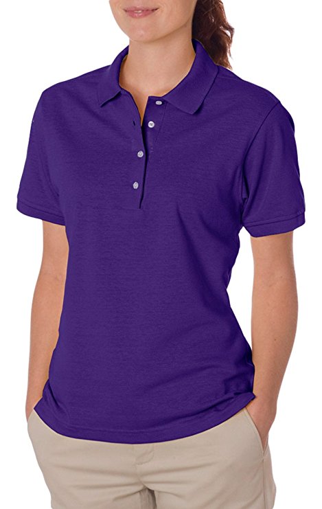 Jerzees womens 5.6 oz. 50/50 Jersey Polo with SpotShield(437W)