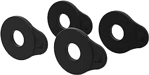 D'Addario Flex Lock Strap Blocks - Locks Straps In Place - Protect Your Instrument with No Modifications or Hardware - Easy to Attach - Set of 4 Blocks - Black