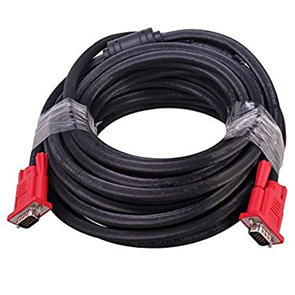 DTECH Full HD 1080P Computer Monitor VGA Cable 32 Feet with Dual Ferrite Cores Standard 15 Pin Male to Male VGA Wire