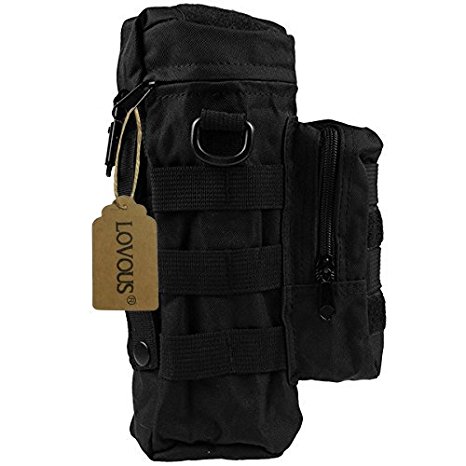 Military MOLLE Tactical Travel Water Bottle Kettle Pouch Carry Bag Case for Outdoor Activities