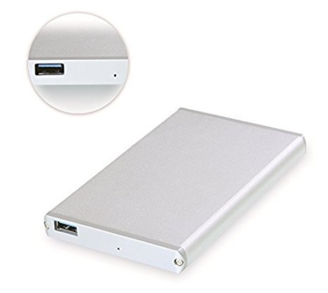 [Optimized For SSD, Support UASP SATA III] Cateck 2.5 Inch Aluminum USB 3.0 Hard Drive Disk HDD External Enclosure/ Case