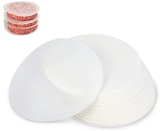 Hamburger Wax Discs 500 Pieces,Non Stick Paper Beef Burger Discs,Diameter 11.3cm/4.5’’ Extra Thick