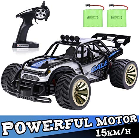 SGILE 1:16 Remote Control Racing Car - Play with Friends - 2.4Ghz 15KM/H RC Crawler Drifting Truck for Teens, Black