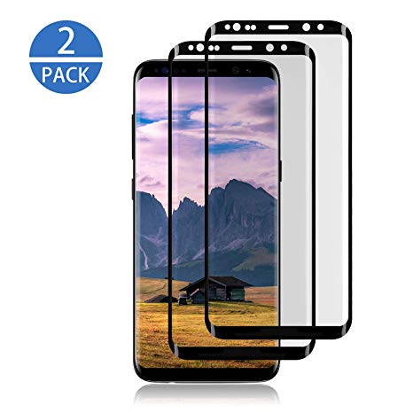 Xawy [2-Pack] for Galaxy S8 Plus Screen Protector Tempered Glass,[Anti-Fingerprint][No-Bubble][Scratch-Resistant] Glass Screen Protector for Samsung Galaxy S8 Plus