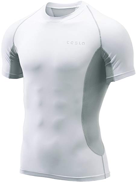 Tesla Men's Cool Dry Compression Baselayer Short Sleeve T Shirts MUB13/MUB23/MUB03