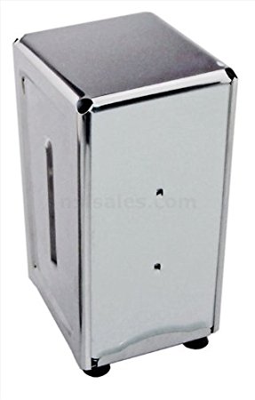New Star 24074 Stainless Steel Tall Fold Napkin Dispenser, 3.875 by 4.75 by 7.5-Inch