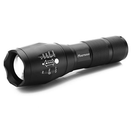 Ploarnovo Tactical Flashlight w/ 5 Modes & Zoom Function,Military Grade,High-Powered Taclight As Seen On Tv