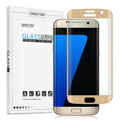 OMOTON Galaxy S7 edge Screen Protector - 9H Hardness High Definition Tempered Glass Screen Protector for Samsung Galaxy S7 Edge (5.5 Inch), Lifetime Warranty