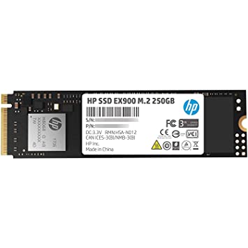 HP EX900 M.2 250GB PCIe 3.1 x 4 NVMe 3D TLC NAND Internal Solid State Drive (SSD)