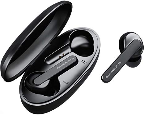 True Wireless Earbuds, Bluetooh V5.0 Headphones in-Ear TWS Bluetooth Earphones Auto-Pair Wireless Headphones