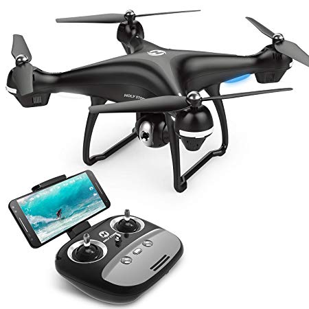 Holy Stone GPS RC Drone with FPV Camera Live Video and Auto Return Home for Adults Beginners Quadcopter with 15 Mins Flight Time, Adjustable Wide-Angle HD 720P WiFi Camera, Follow Me, Altitude Hold