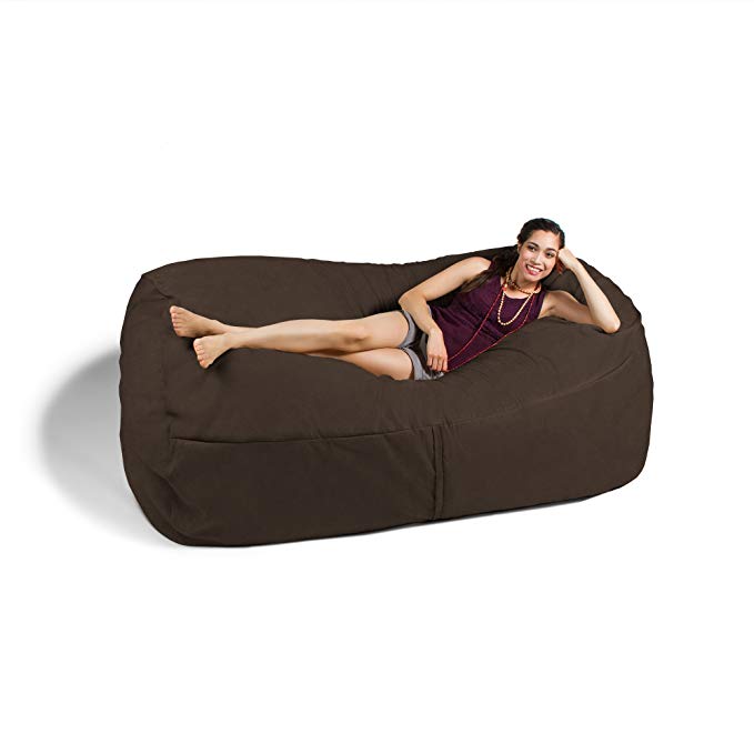 Jaxx 7 ft Giant Bean Bag Sofa, Chocolate
