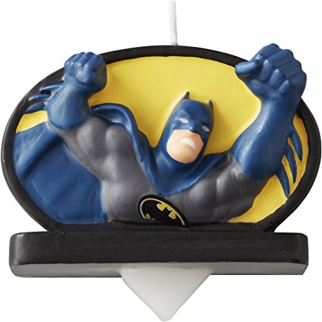 Wilton Batman Birthday Candle, Multicolor