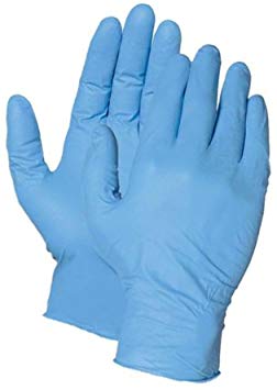 SARA GLOVE Nitrile Gloves Blue, Latex Free, Disposable, Powder Free 4.6 Mil, Textured Finger Tips, Food Safe, Cleaning, Tattoo, Painting, Janitorial- Size XL (Box of 100)