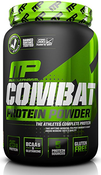 Muscle Pharm Combat Powder Advanced Time Release Protein, Chocolate Peanut Butter, 2 Pound