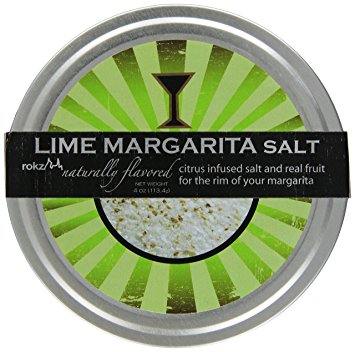 Rokz Design Group Infused Margarita Salt, Lime, 4 Ounce