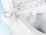 NEW Bio Bidet A3 Fresh Water Non-electric Bidet Attachment with swivel metal hose joint - Attaches under existing toilet seat - All required installation parts included - Easy 30 minute installation