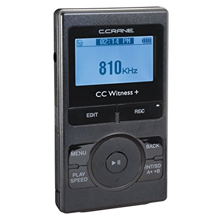 C. Crane CWTPL CC Witness Plus Digital MP3 Recorder Player with Built-in AM FM Radio
