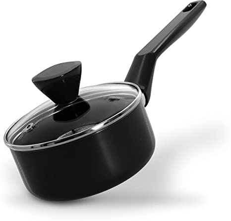 Saucepan Pot with Lid - Non-Stick High-Qualified Kitchen Cookware with See-Through Tempered Glass Lids, 1 QT. (Works with Model: NCCWA13)