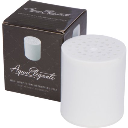 Aqua Elegante High Output Luxury Shower Filter - Best Chlorine Removing Filtration System & Cartridge - Replacement Cartridge