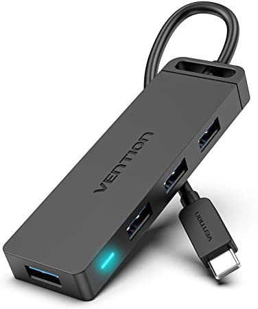 VENTION USB C Hub,4 in 1 USB C Adapter,Type C to 4 Port Ways USB 3.0 Adapter Data Extender Hub USB Splitter Compatible with MacBook Pro,gameconsoles,Intelligence,XPS,Laptop(0.15M)