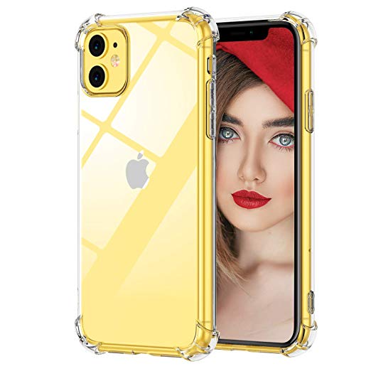 Comsoon for iPhone 11 Case, [Crystal Clear] Anti-Scratch Shock Absorption Phone Case Cover with 4 Corners Protection, Soft TPU Slim Case for Apple iPhone 11 6.1 inch (2019)