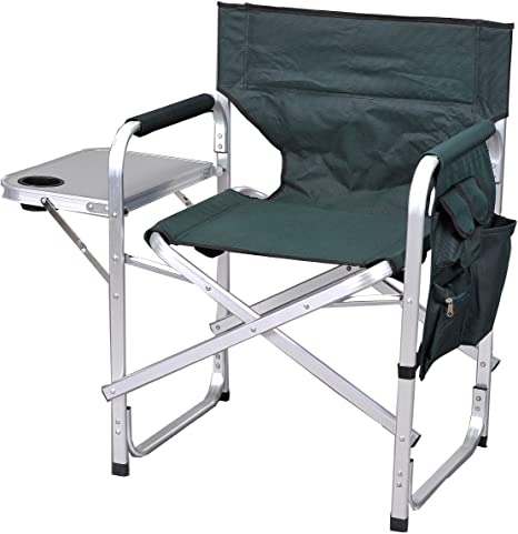 Ming's Mark SL1204-GREEN Stylish Camping Folding Director's Chair - Green