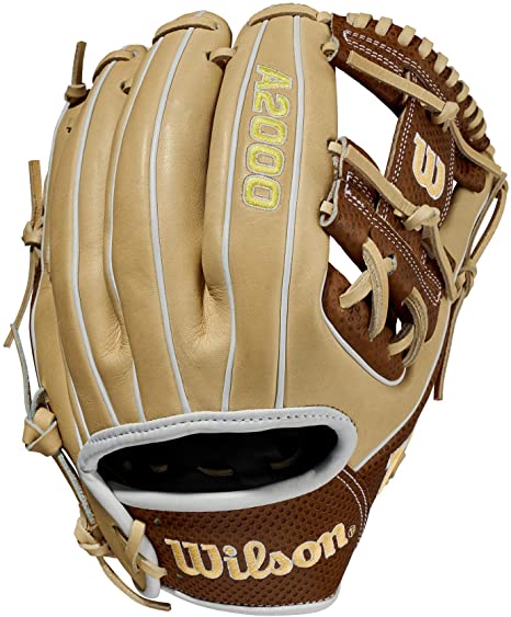 Wilson 2021 A2000 Spin Control 1786 (Infield) - Right Hand Throw,11.5",Blonde, Yellow, WBW100153115, Large