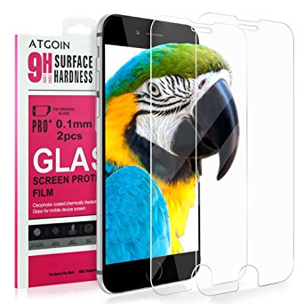 iPhone 6S Plus Screen Protector, ATGOIN Tempered Glass Screen Protector (2016 Release) 0.1mm iPhone 6S Plus Glass Screen Protector iPhone 6 Plus / 6S Plus Protective Case [Lifetime Warranty] 2-Pack