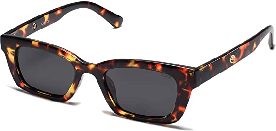 SOJOS Polarized Rectangular Retro Chunky Sunglasses for Men and Women UNITY SJ2134