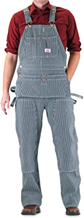 Round House Men's Carpenter Bib Overall with Zipper Fly