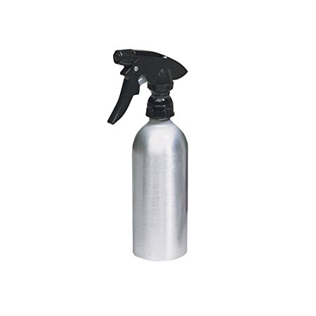 InterDesign Metro Rustproof Aluminum Spray Bottle, Trigger - 12-oz., Brushed/Black