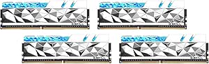 G.SKILL Trident Z Royal Elite Series (Intel XMP) DDR4 RAM 64GB (4x16GB) 3600MT/s CL16-19-19-39 1.35V Desktop Computer Memory UDIMM - Silver (F4-3600C16Q-64GTESC)