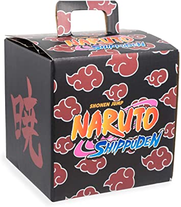 Naruto Shippuden Akatsuki Collector Looksee Box Items | Itachi Uchiha Accessories | Geeky Gift Box | 5 Themed Toy Collectibles