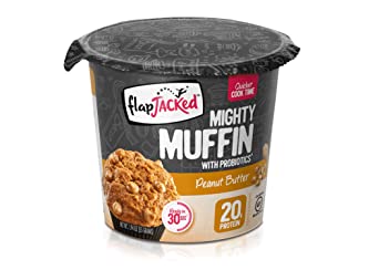 FlapJacked Mighty Muffins, Gluten-Free Peanut Butter, 12 Count
