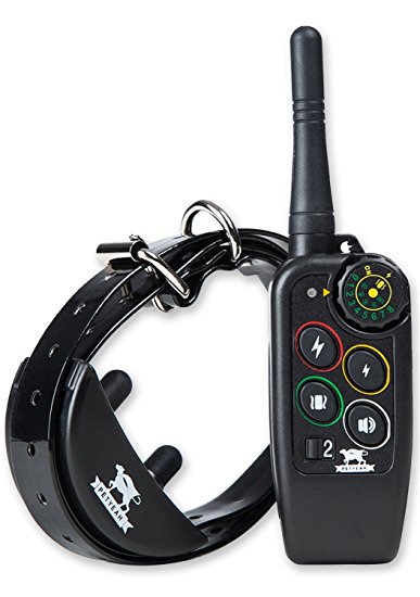 PetYeah Remote Dog Training Collar 1100yd Rechargeable and Super Waterproof Beep/Vibration/Shock Electronic Bark Collar for All Size Dogs(10Lbs - 110Lbs)