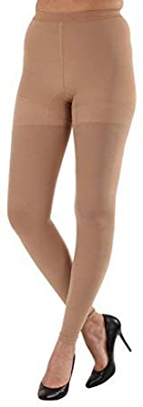 3XL Plus Size Open Toe Compression Stockings Women Pantyhose - Absolute Support Opaque Medical Graduated Support Pantyhose 20-30mmhg - Queen Support Tights - SKU A214BE6 – Beige Size XXXL