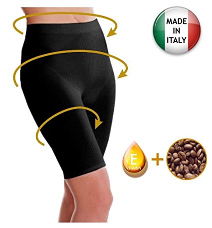 Anti cellulite slimming short pants with caffeine microcapsules - Black size XL